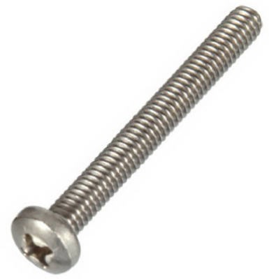 Hillman Fasteners 828504 10-24 X 0.75 In. Stainless Steel Phillips Pan Head Machine Screw- 100 Pack