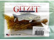 Gitzit Fat Tube Brown Craw Salt & Pepper 3 1/2 4-Pack Fishing Jigs