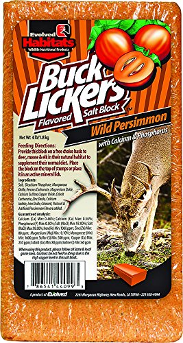 Evolved Habitats Buck Lickers Deer Attractant 4 Lb Persimmon ZZZ