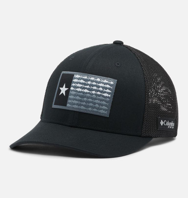 Columbia PFG Fish Flag Mesh Ball Cap