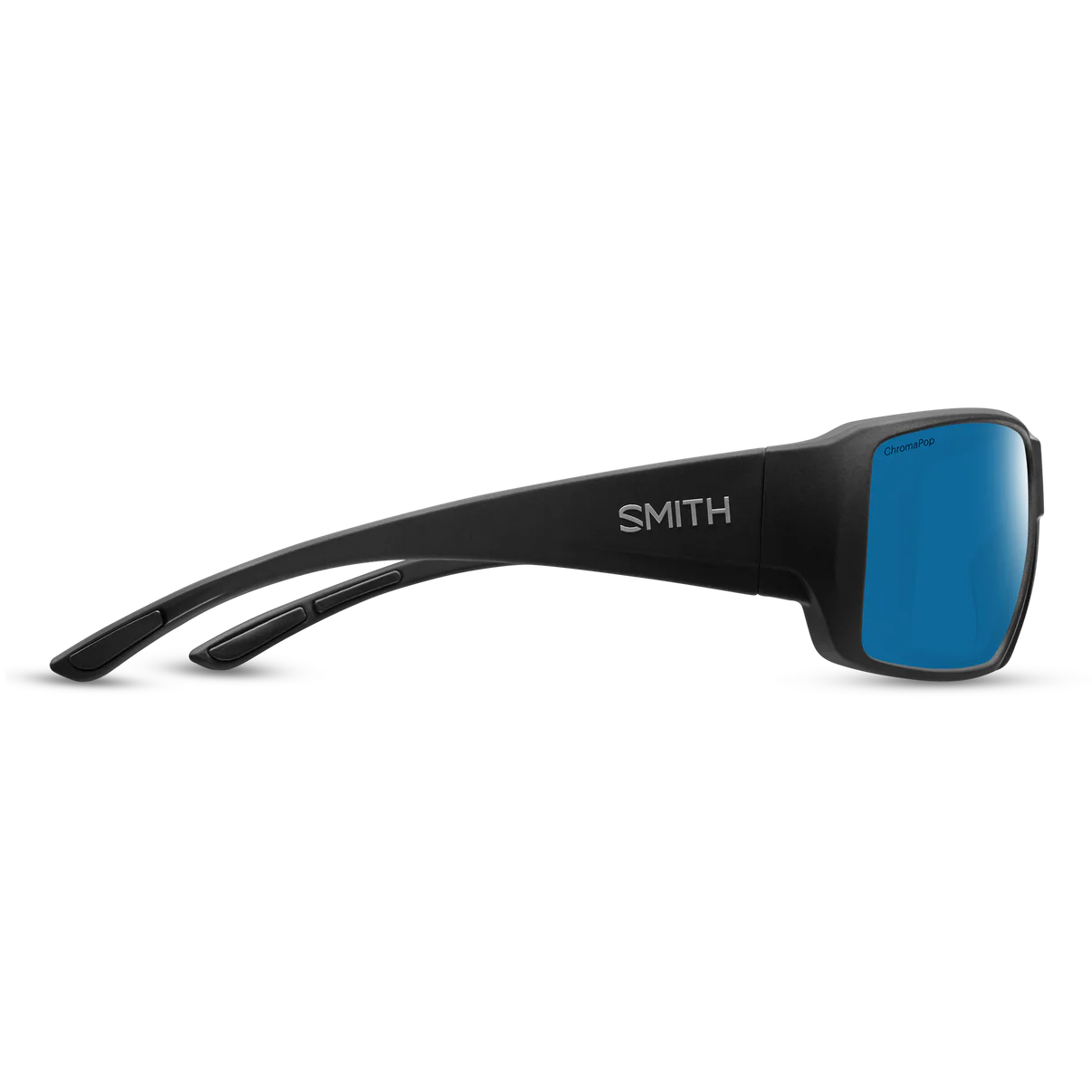 Smith Optics Guide's Choice XL Sunglasses Matte Black Frame ChromaPop Glass Polarized Blue Mirror Lens 20444800363QG