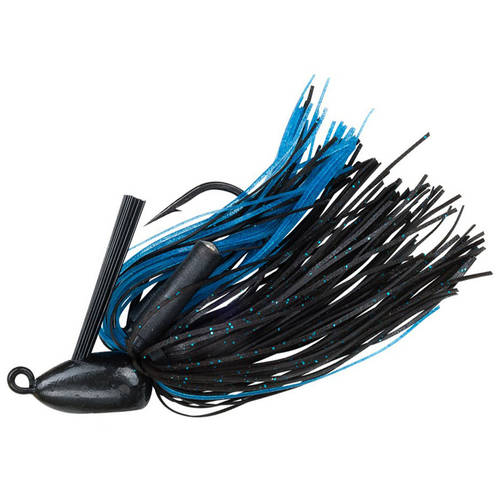 Booyah Bybj1404 Boo Black Blue 1/4Oz Skirt Weedless Fishing Jig Freshwater Lure