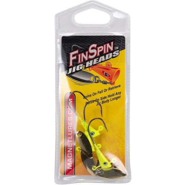 Leland 17404 Fin Spin 3Pc Pack 1/8 Oz Chartreuse