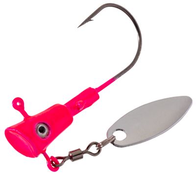 Leland S Lures 17410 Fin Spin Pink 1/16Oz Jighead Fishing Lures (3 Pack)