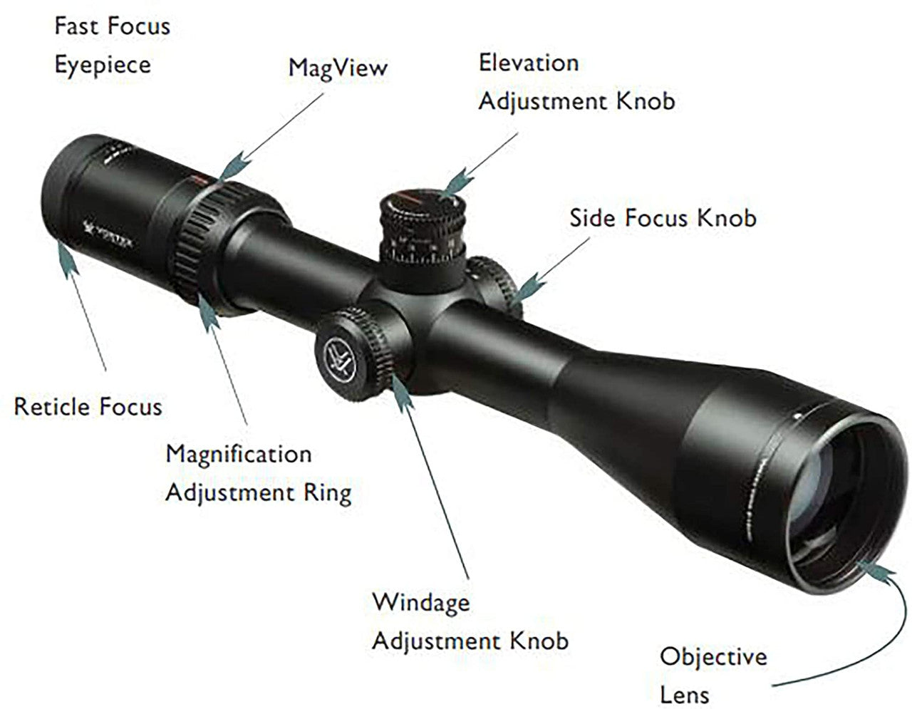 Vortex Optics Viper HS FFP LR Riflescope 6-24x50 XLR (MOA) VHS-4315-LR ZZZ