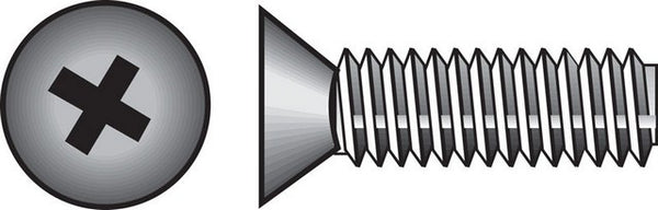Hillman No. 10-24 X 3/4 In. L Phillips Flat Head Stainless Steel Machine Screws 100 Pk