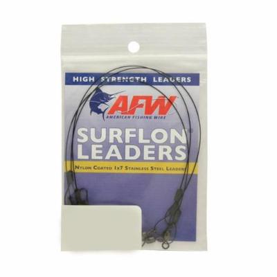AFW E045BL18/3 Surflon Leaders Nylon Coated 1x7 Stainless Sleeve