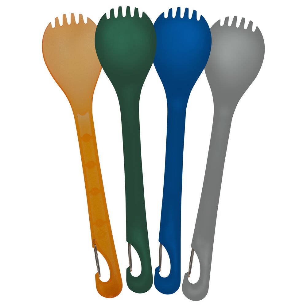 Spork Color Ust-1156865 Klipp Spork, Multi Color - Pack Of 4