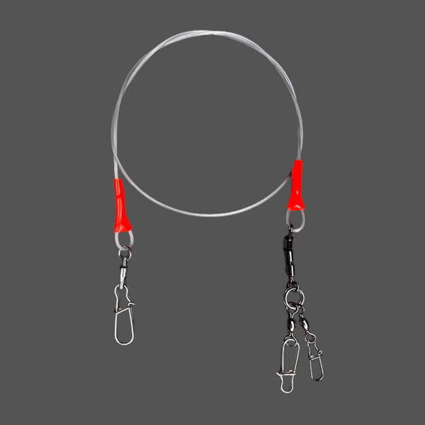 Coldwater Strong Anti Twist 30" Red Flasher Bumper Leader