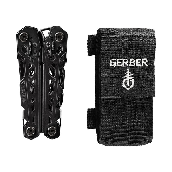 Gerber Truss 17-in-1 EDC Multitool Pliers, Pocket Knife with Sheath, Black