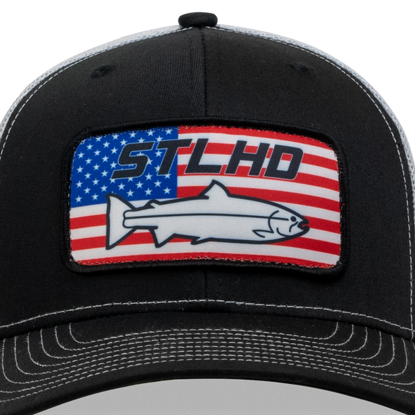 Stlhd Nation Black/White Trucker Snapback Hat