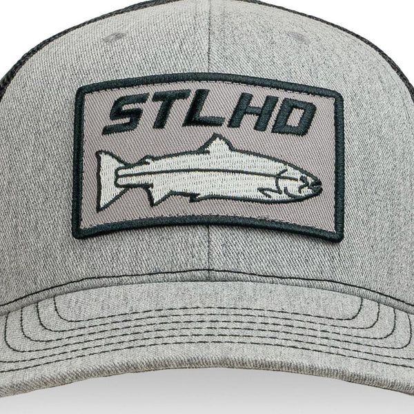 Stlhd Chrome Edition Heather Grey/Black Trucker Snapback Hat