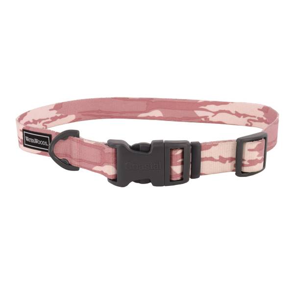076484769764 14 In. Water Woods Adjustable Dog Collar - Bottomland Pink