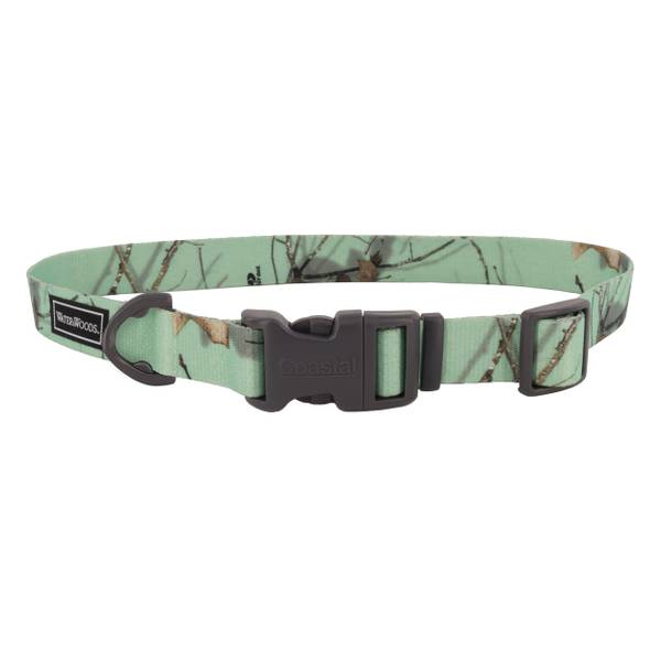 Water & Woods Adjustable Dog Collar Country Roots Equinox Small: 10-14-In Neck 3/4-In Wide