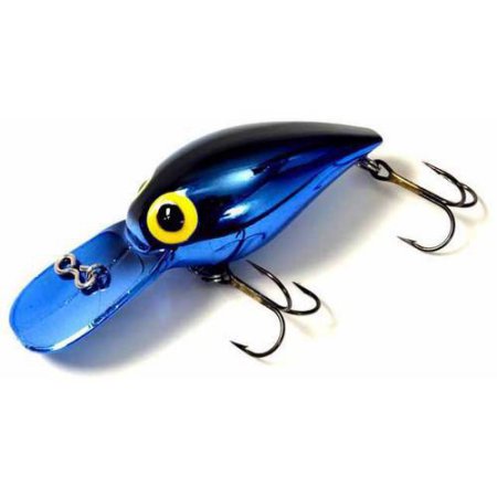 Brad's Wigglers Crank Bait, Metallic Blue/Black Back ZZZ