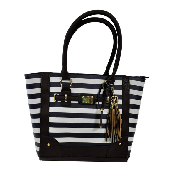 Bulldog Tote Style Purse With Holster F Small Handguns Navy Stripe Fa Bulldog tote style purse with holster f small handguns navy stripe fa