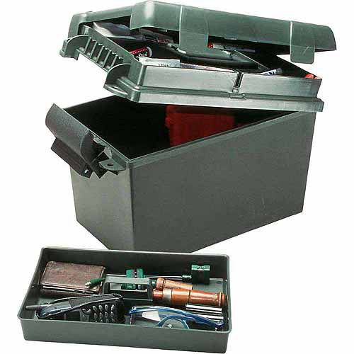 Mtm Sportsmens Plus Utility Dry Box Oring Sealed 15X8.8X13In Forest Green
