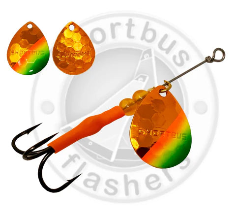 Shortbus Flashers 3.5 Colorado Spinner - Orange Mexican Hat