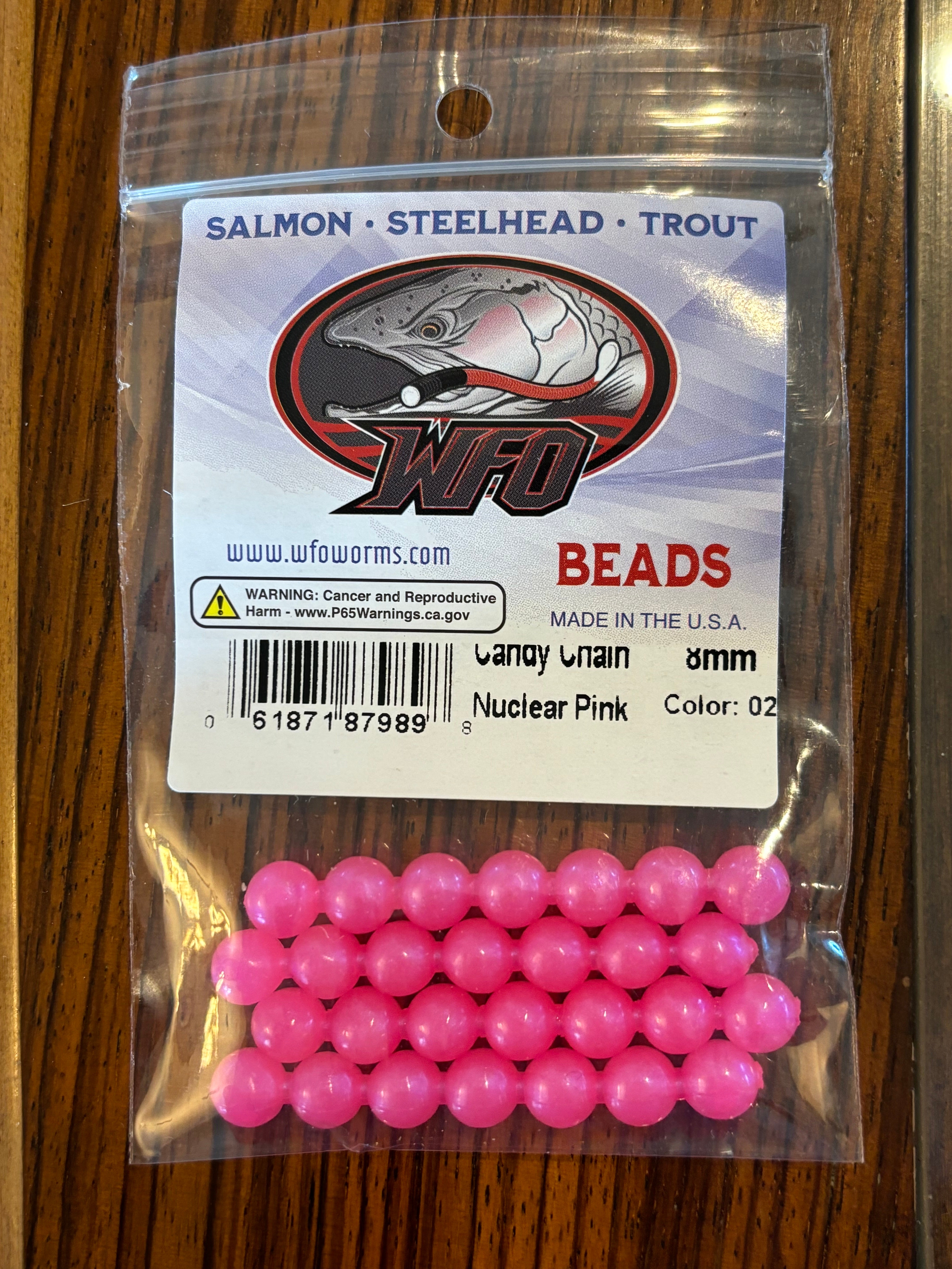 WFO Bead Nuclear Pink
