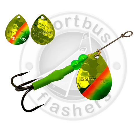 Shortbus Flashers 3.5 Colorado Spinner - Green Mexican Hat