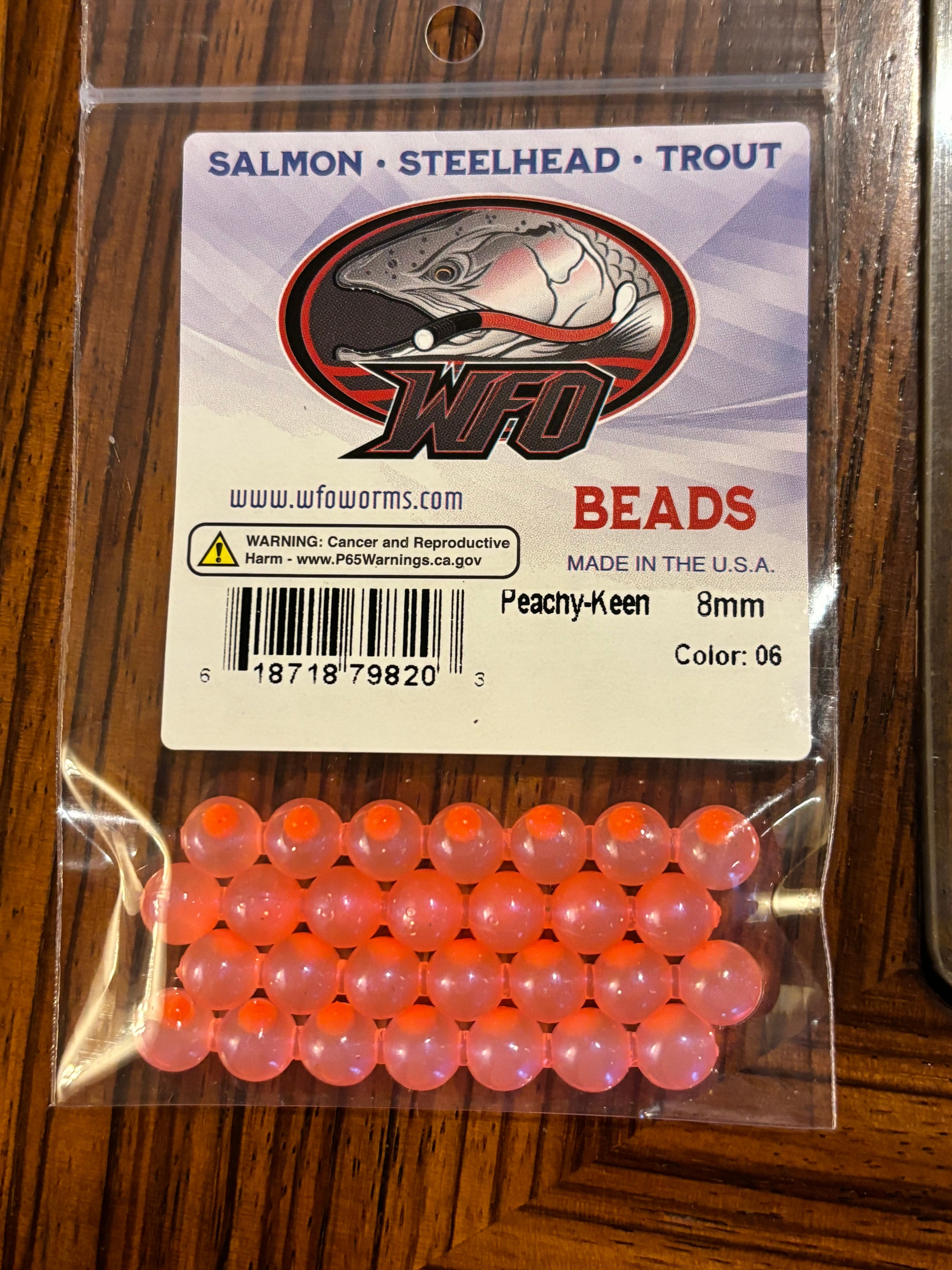 WFO Bead Peachy Keen