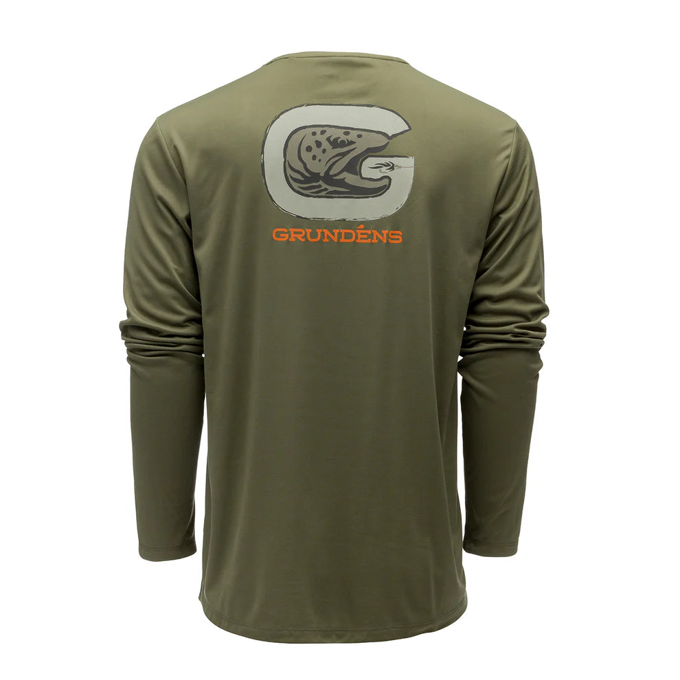 Grundens G Trout LS Tech Tee Men's