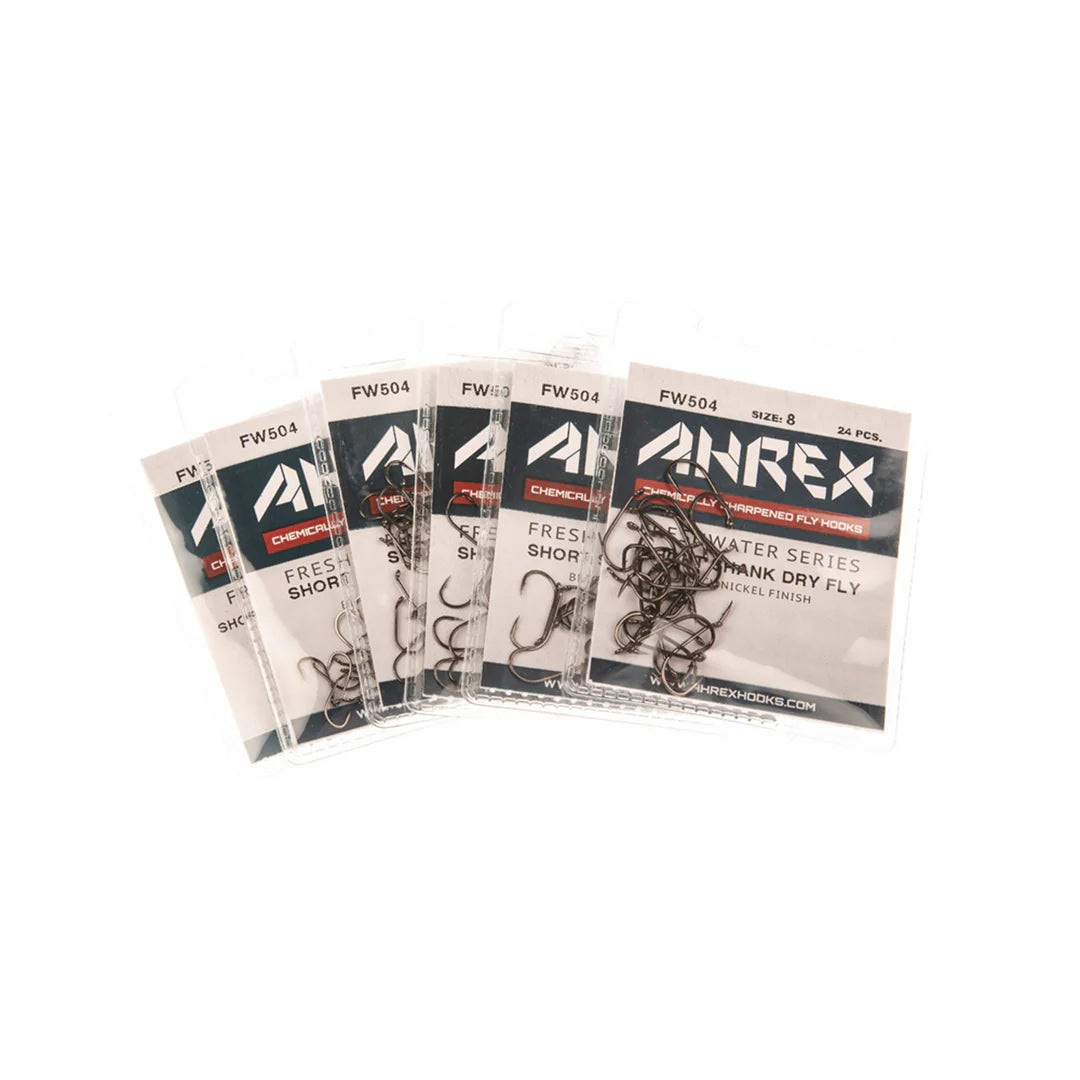 Ahrex Short Shank Dry Hook Size 14 - 24pc