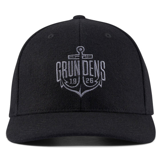 Grundens Logo Anchor Wool Trucker
