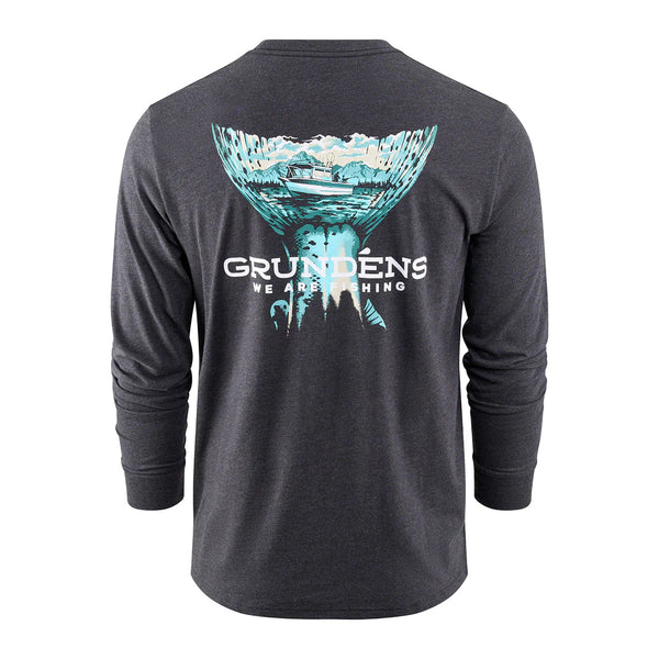 Grundens Salmon Tailscape LS T-Shirt
