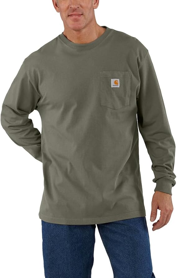 Carhartt Men's Loose Fit Heavyweight Long-Sleeve Pocket T-Shirt