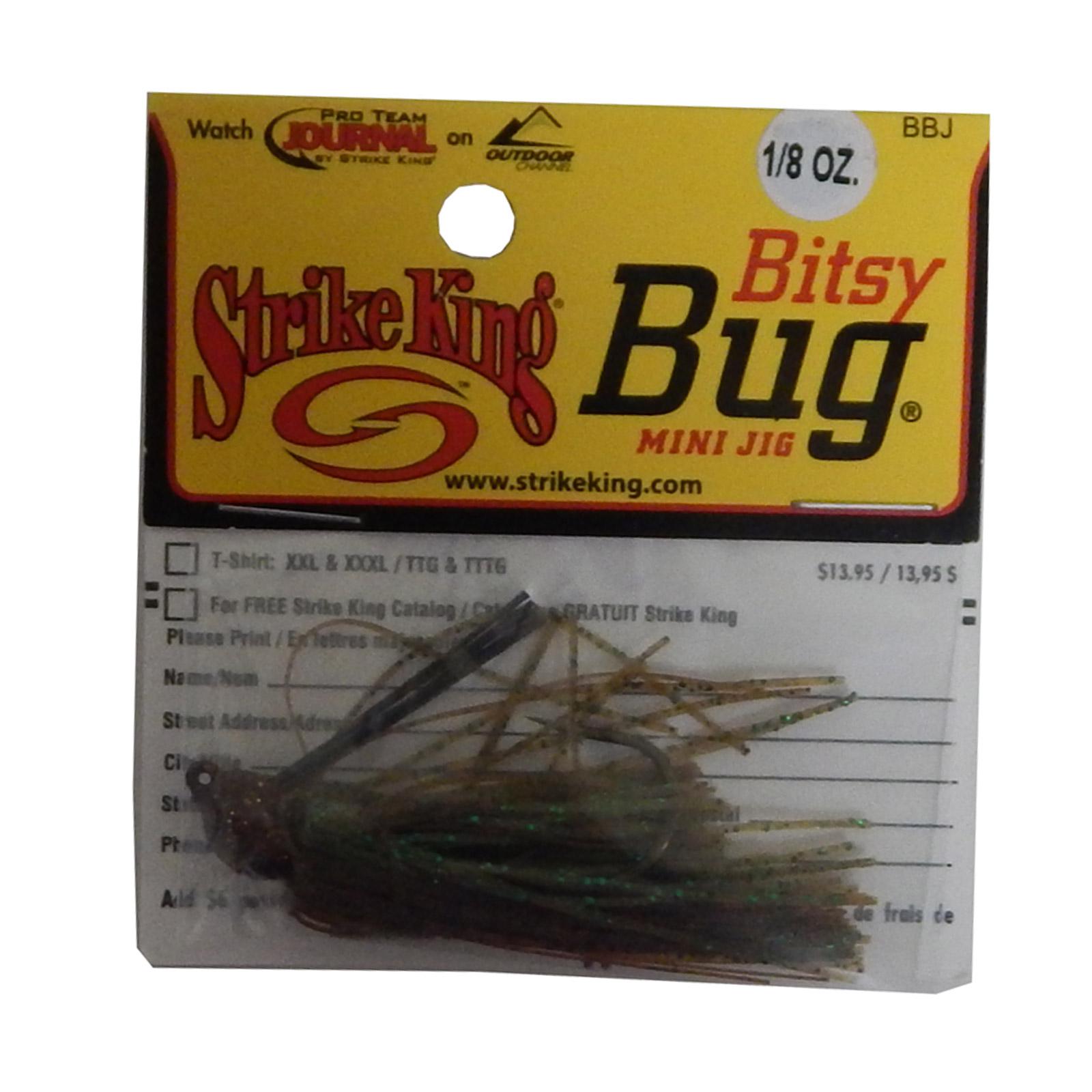 Strike King Bitsy Bug Jig Brown Fish Lure