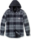 Carhartt Men's Rugged Flex Relaxed Fit Flannel Fleece Lined Hooded Shirt Jacket