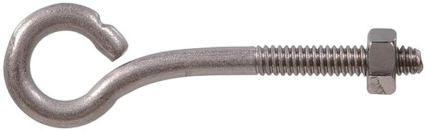Hillman Stainless Steel Eye Bolt with Nut (1/4"-20 x 3") - 5 Pack
