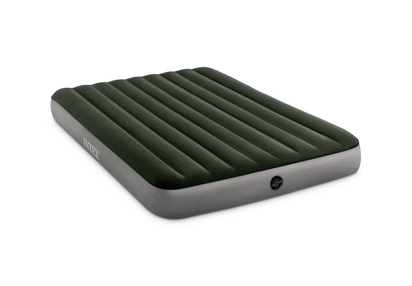 Intex Dura-Beam Standard Prestige Air Mattress 10" Queen w/ Hand-Held Battery Pump