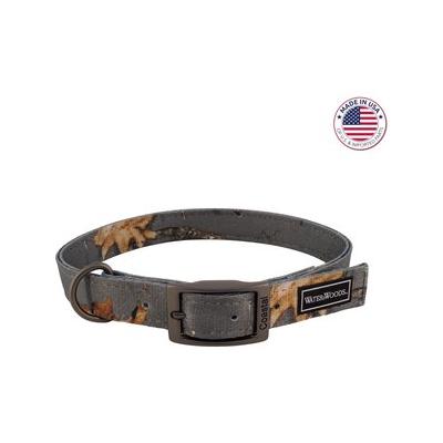Water & Woods Double-Ply Patterned Hound Dog Collar Country Roots Evergreen Medium: 20-In Neck 1-In Wide