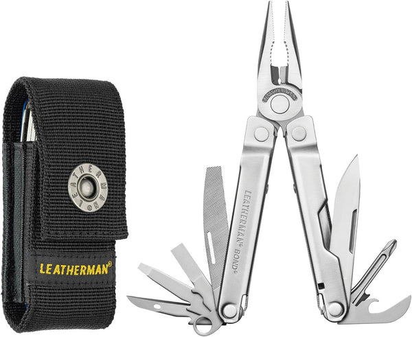 Leatherman Bond Multitool Stainless Steel EDC Tool with 420HC Blade and Nylon Sheath