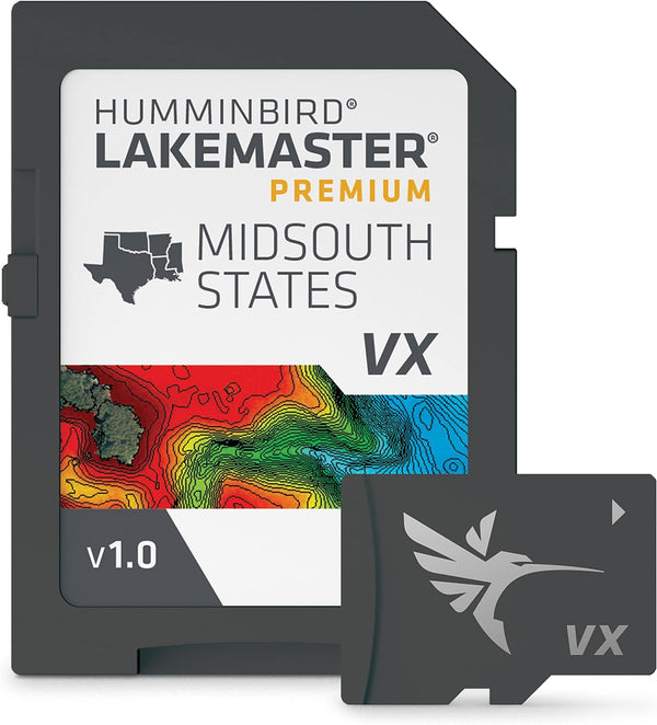 Humminbird Lakemaster VX 602005-1 Premium Mid-South States microSD
