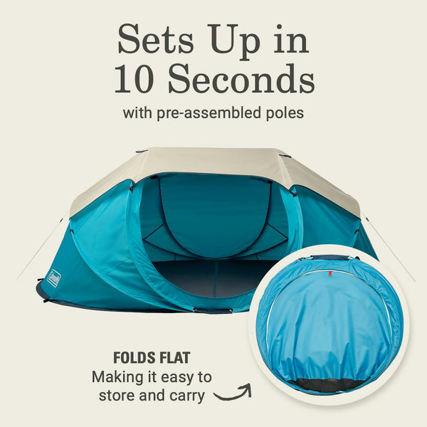 coleman pop up tent Coleman 4-Person Camp Burst Pop-Up Tent – Coleman
