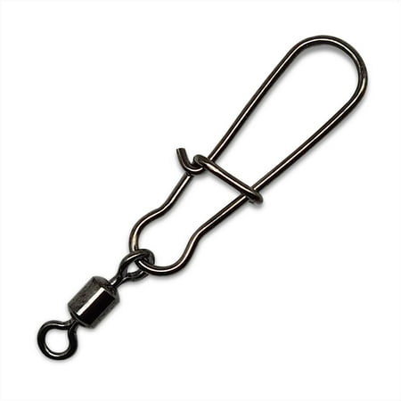 PATIKIL Fishing Barrel Swivels with Safety Snap, Carbon Steel