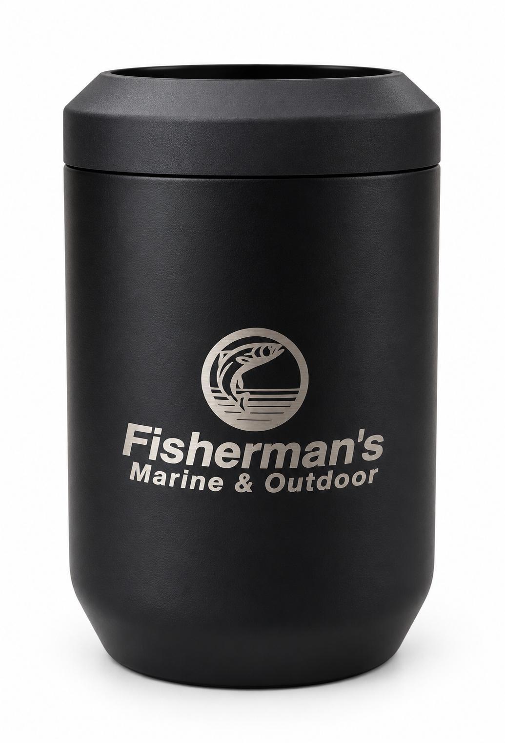 CamelBak Travel Mugs Black - Black 12-Oz. Fisherman's Logo Can Cooler