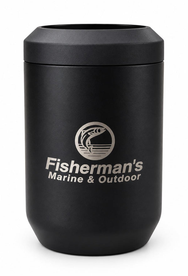 CamelBak Travel Mugs Black - Black 12-Oz. Fisherman's Logo Can Cooler