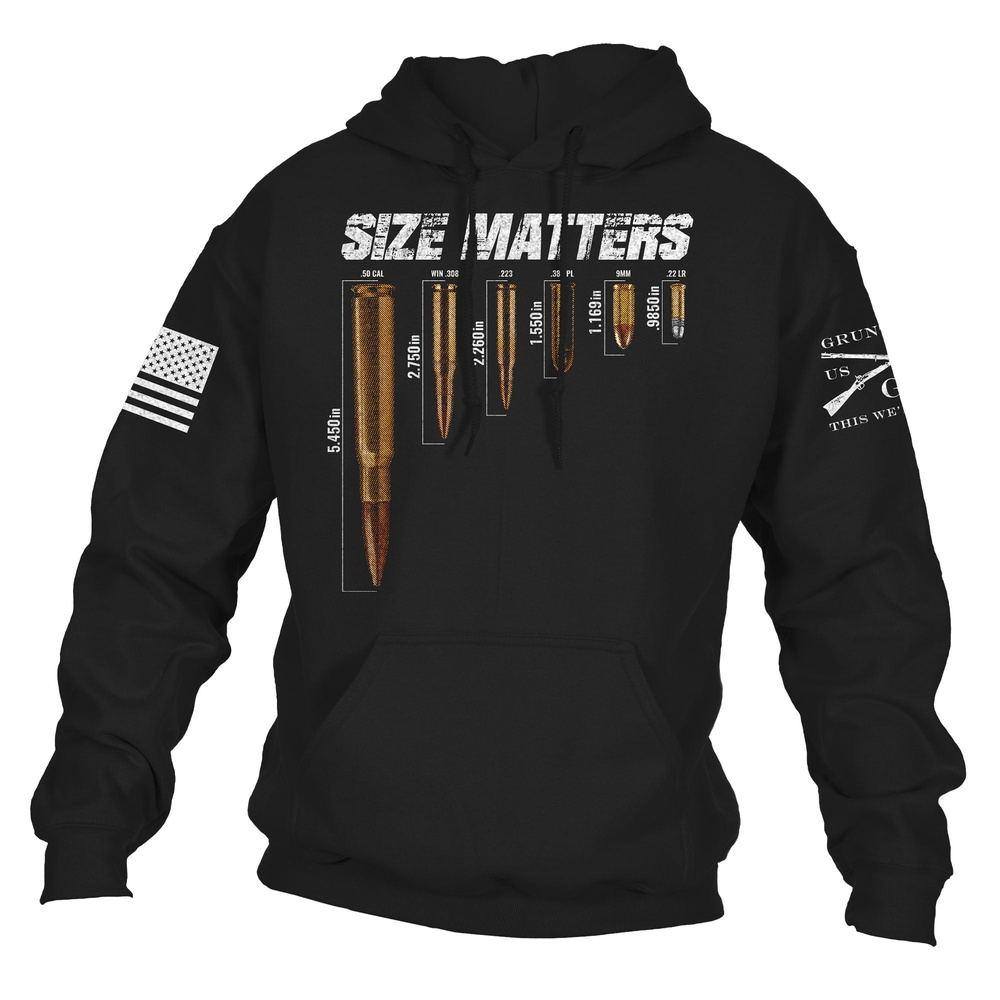 Grunt Style Size Matters Hoodie Men's
