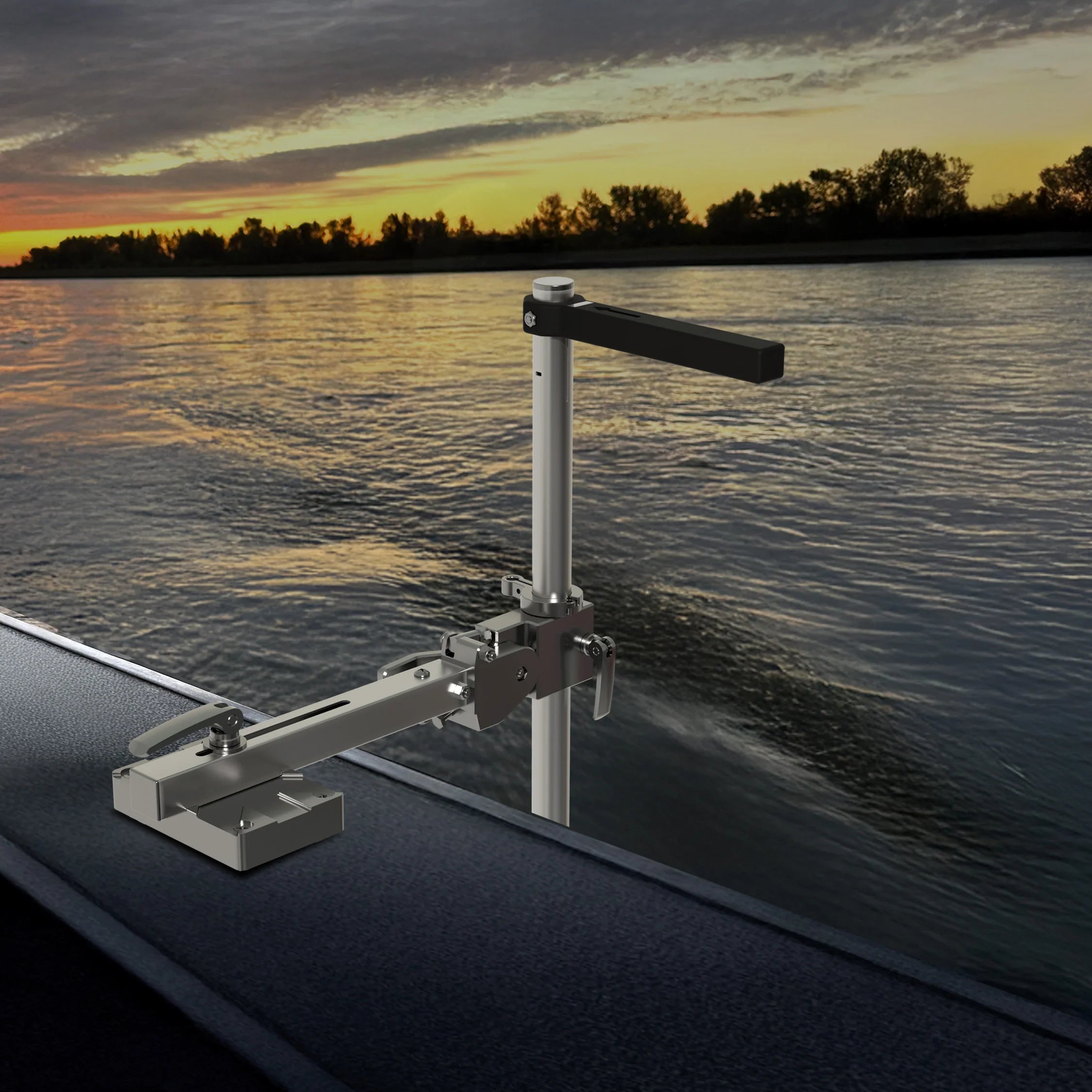 Fish Fighter Live Sonar Transducer Pole System 15LBS