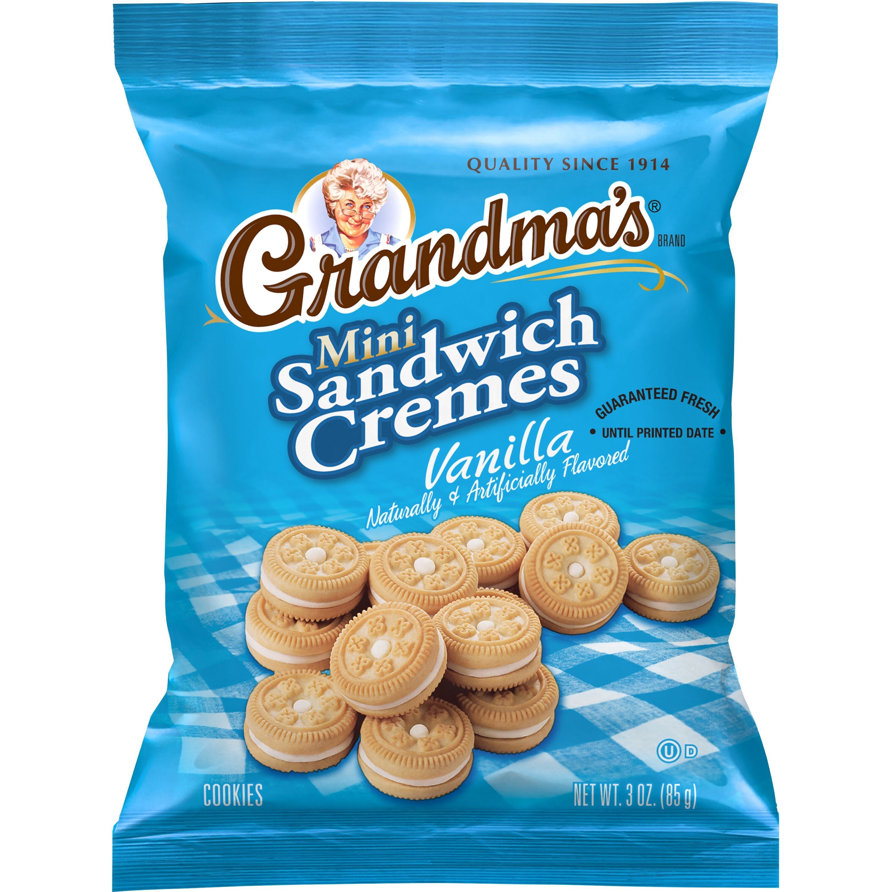 Grandma's Vanilla Naturally & Artificially Flavored Mini Sandwich Cremes Cookies