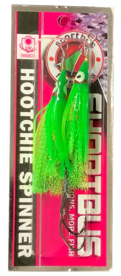 Shortbus Hoochie Tinsel Spinner Rig - 2PK