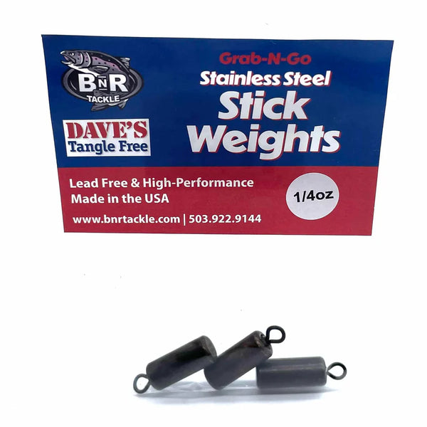 BNR Steel STICK Fishing Weights 1/4 Oz