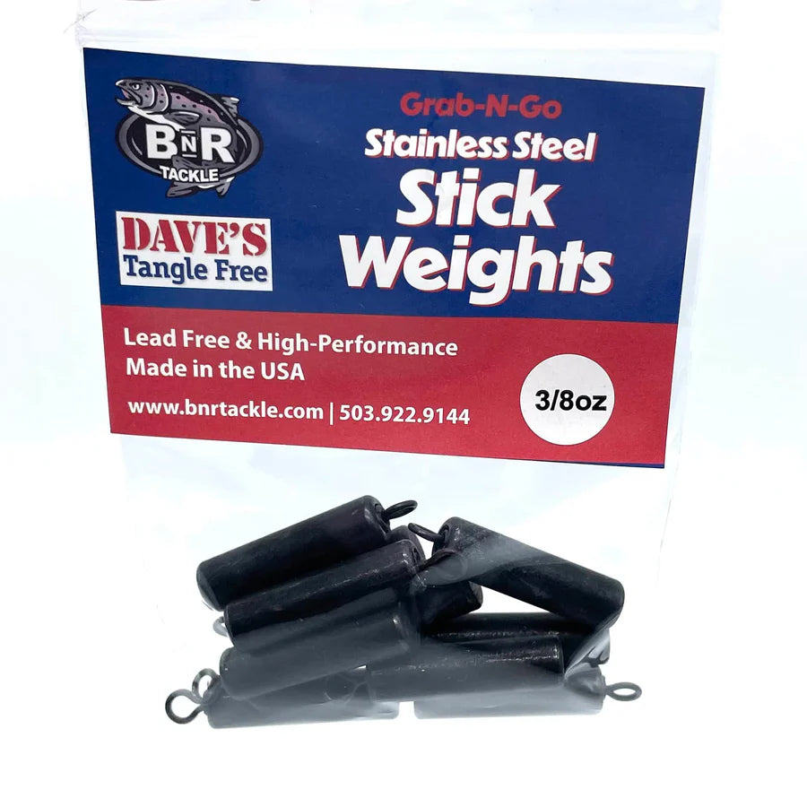 BNR Steel STICK Fishing Weights 3/8 Oz