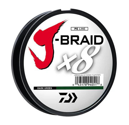 Daiwa J-Braid Line Braid 20lbs Dark Green - Service Spool