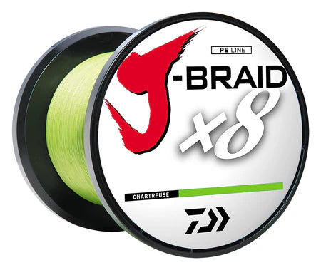 Daiwa J-Braid Line Braid 20lbs Chartreuse - Service Spool