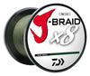 Daiwa J-Braid Line Braid 20lbs Dark Green - Service Spool
